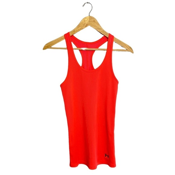 UNDER ARMOUR | Womens Fitted Heat Gear Racer Back Active Wear Tank Top - Picture 1 of 4